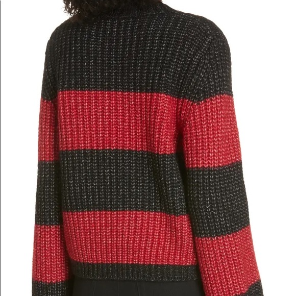 La Ligne Knit Alpaca Wool Balloon Sleeve Sweater - Picture 3 of 6